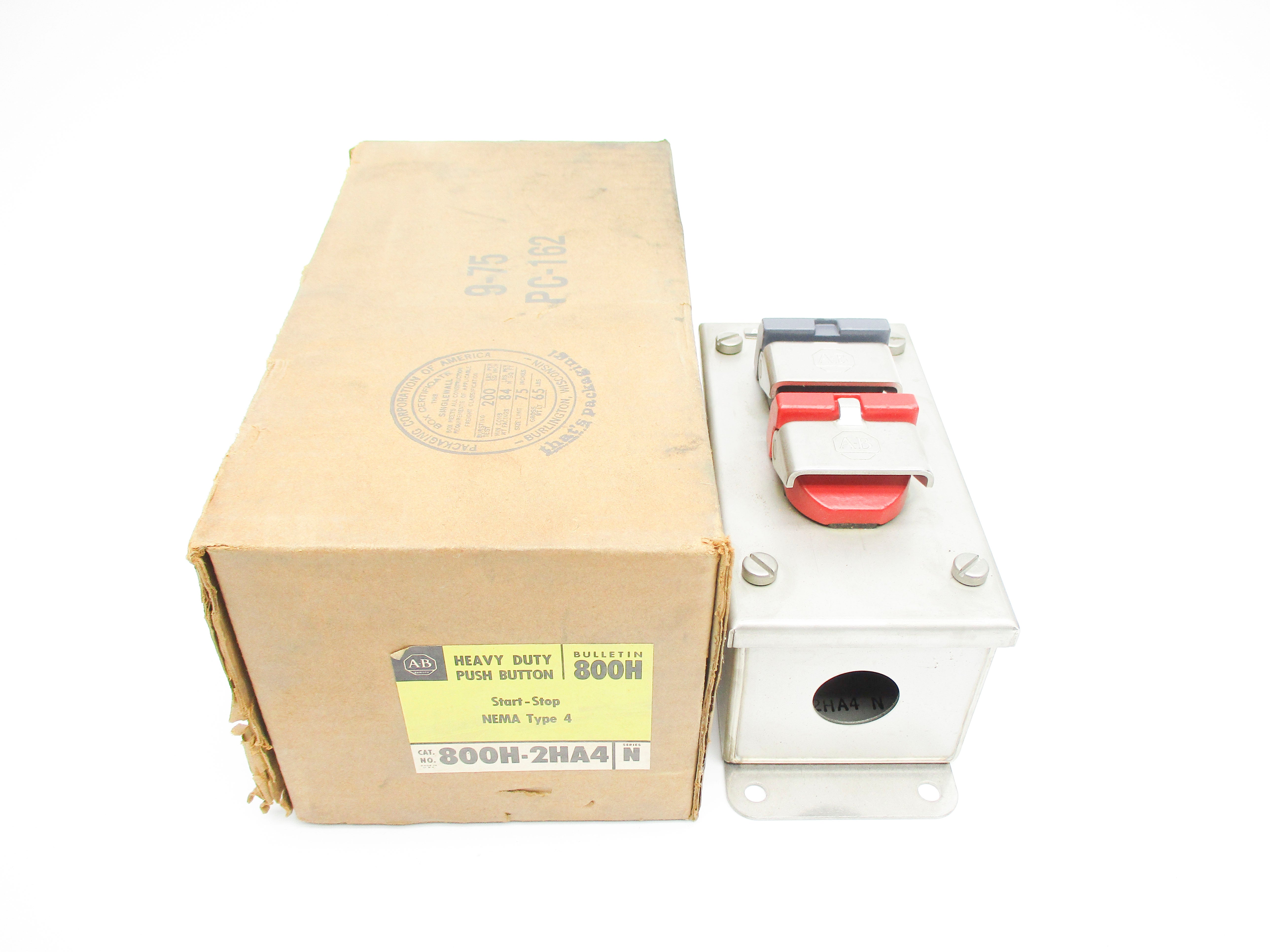 ALLEN BRADLEY 800H-2HA4 SER. N (BR/YL) NSMP