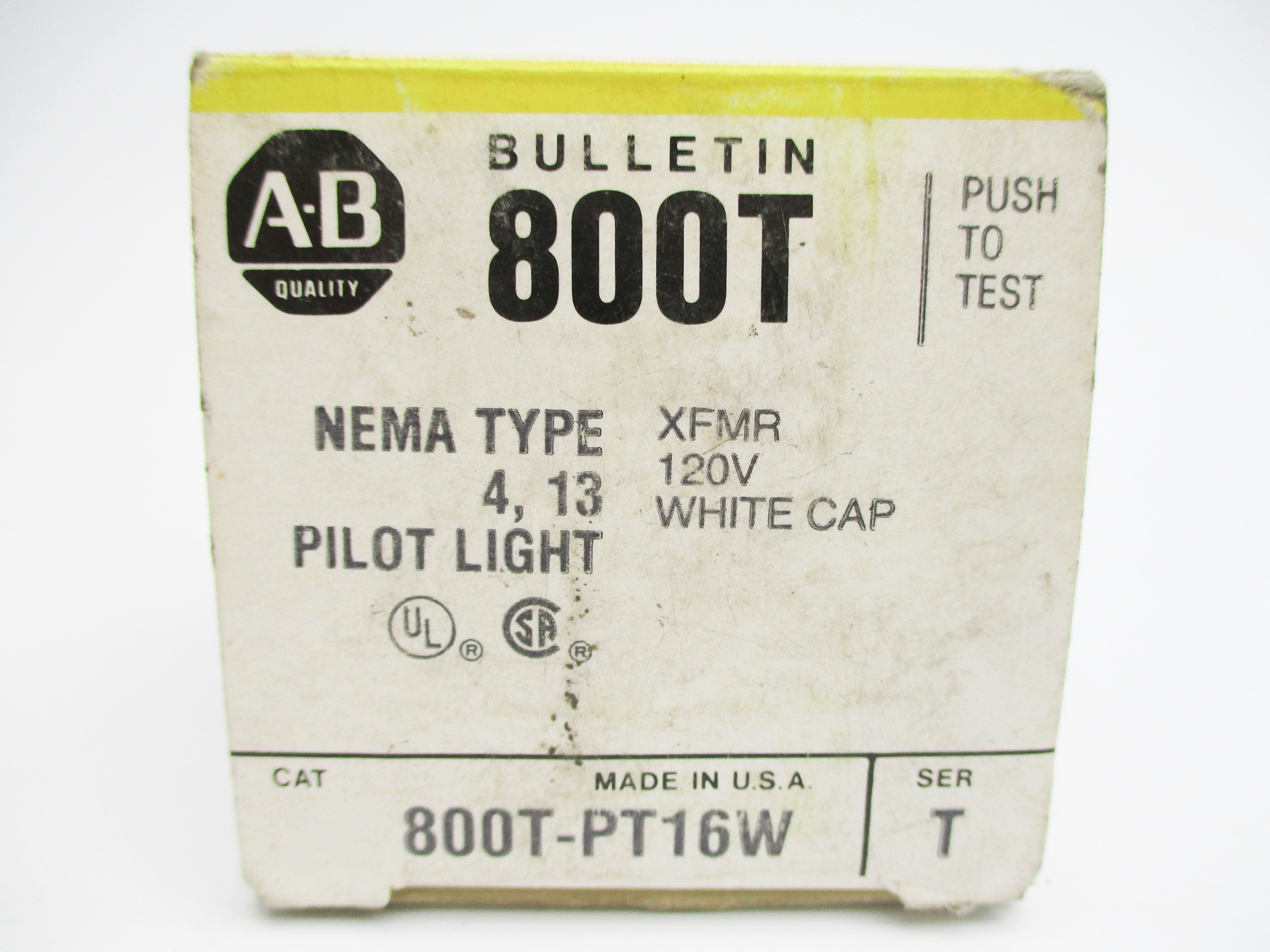 INDUSTRIAL SPARE PART 800T-PT16W SER. T 120V (BK/YL) (AS PICTURED) NSMP