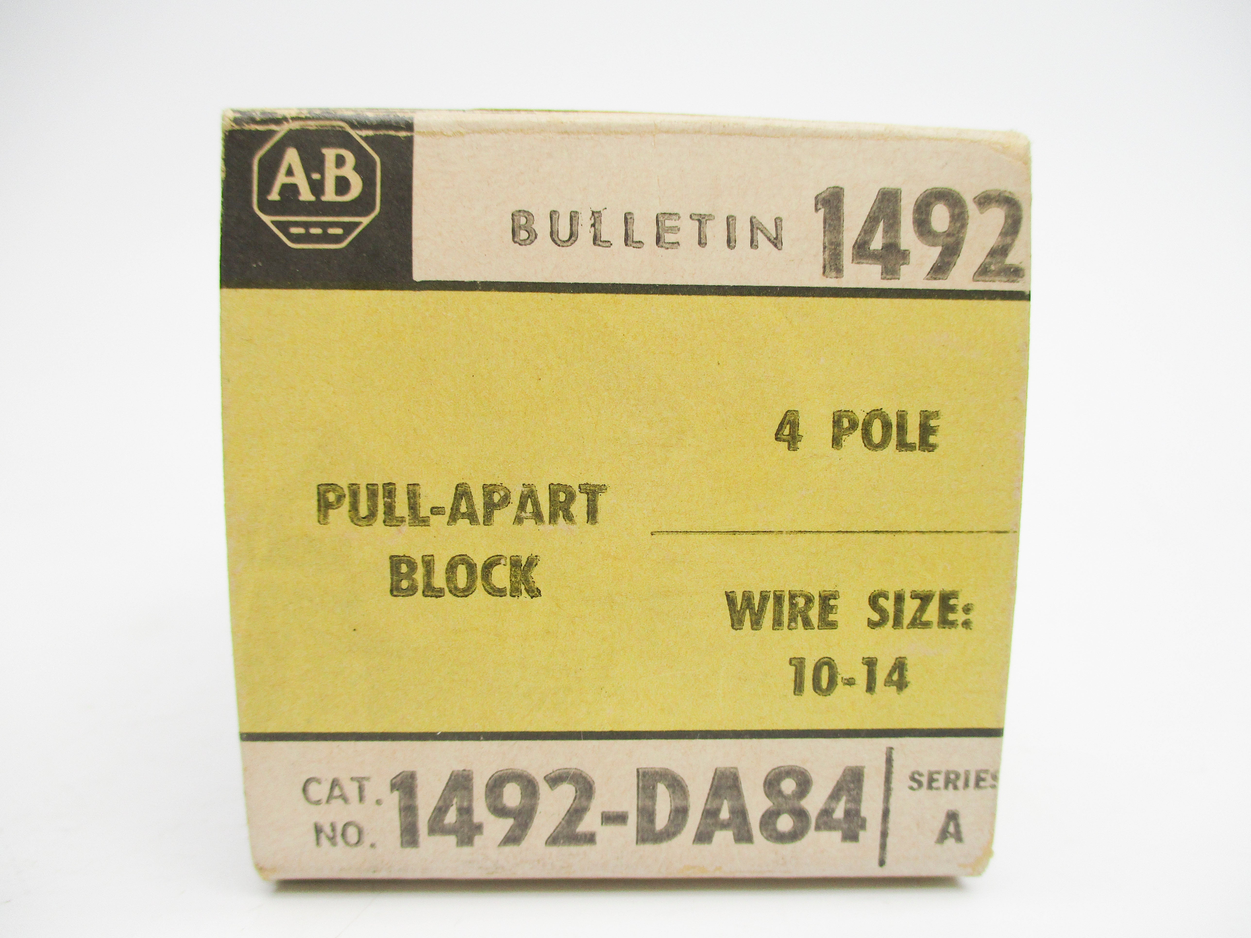 ALLEN BRADLEY 1492-DA84 SER. A (BK/YL) NSMP