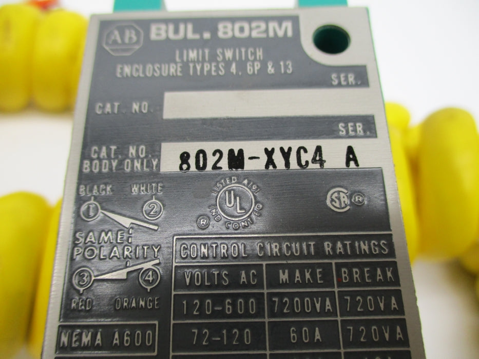 INDUSTRIAL SPARE PART 802M-XYC4 SER. A (AS PICTURED) NSNP