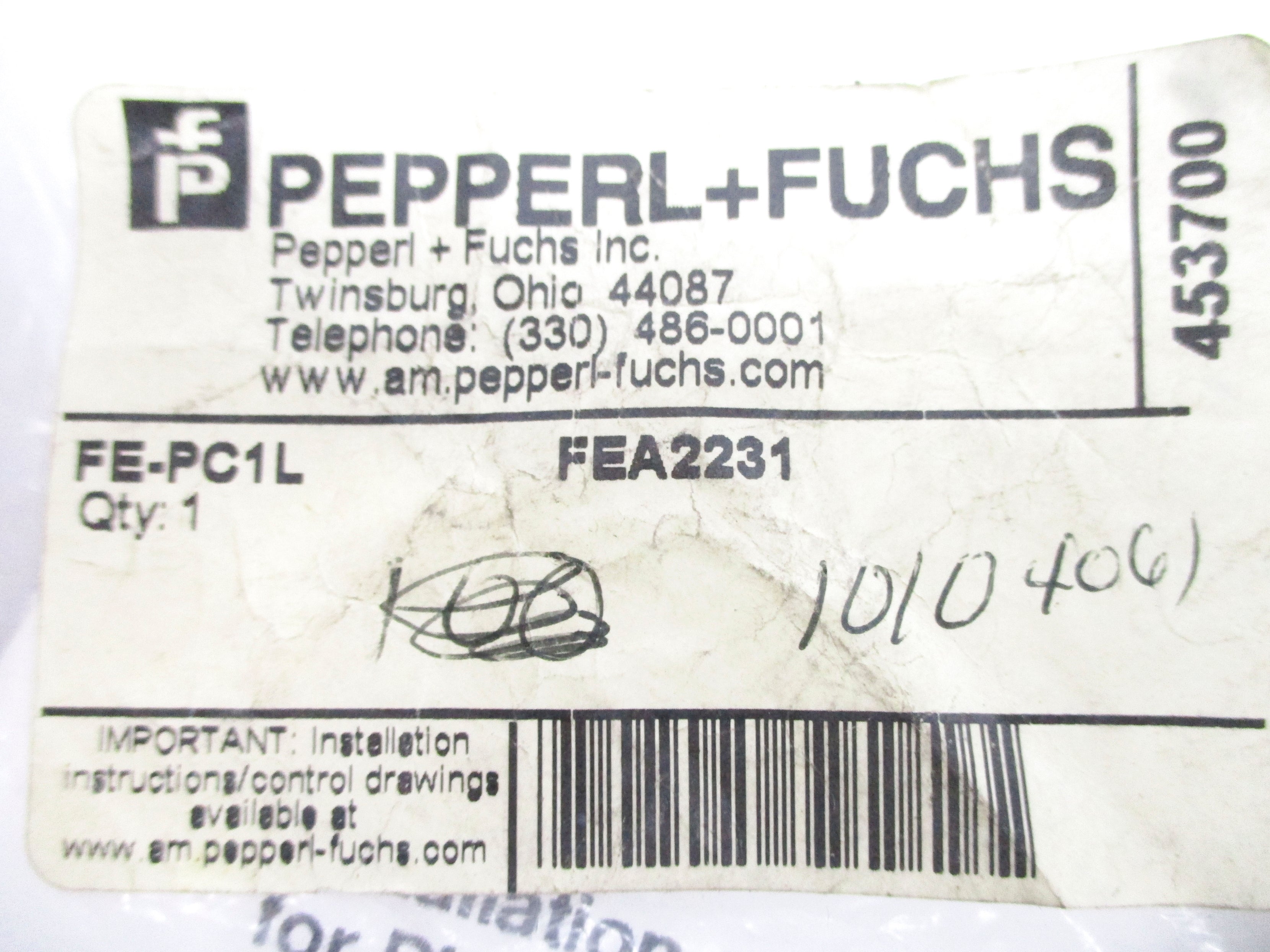 PEPPERL+FUCHS FE-PC1L NSMP
