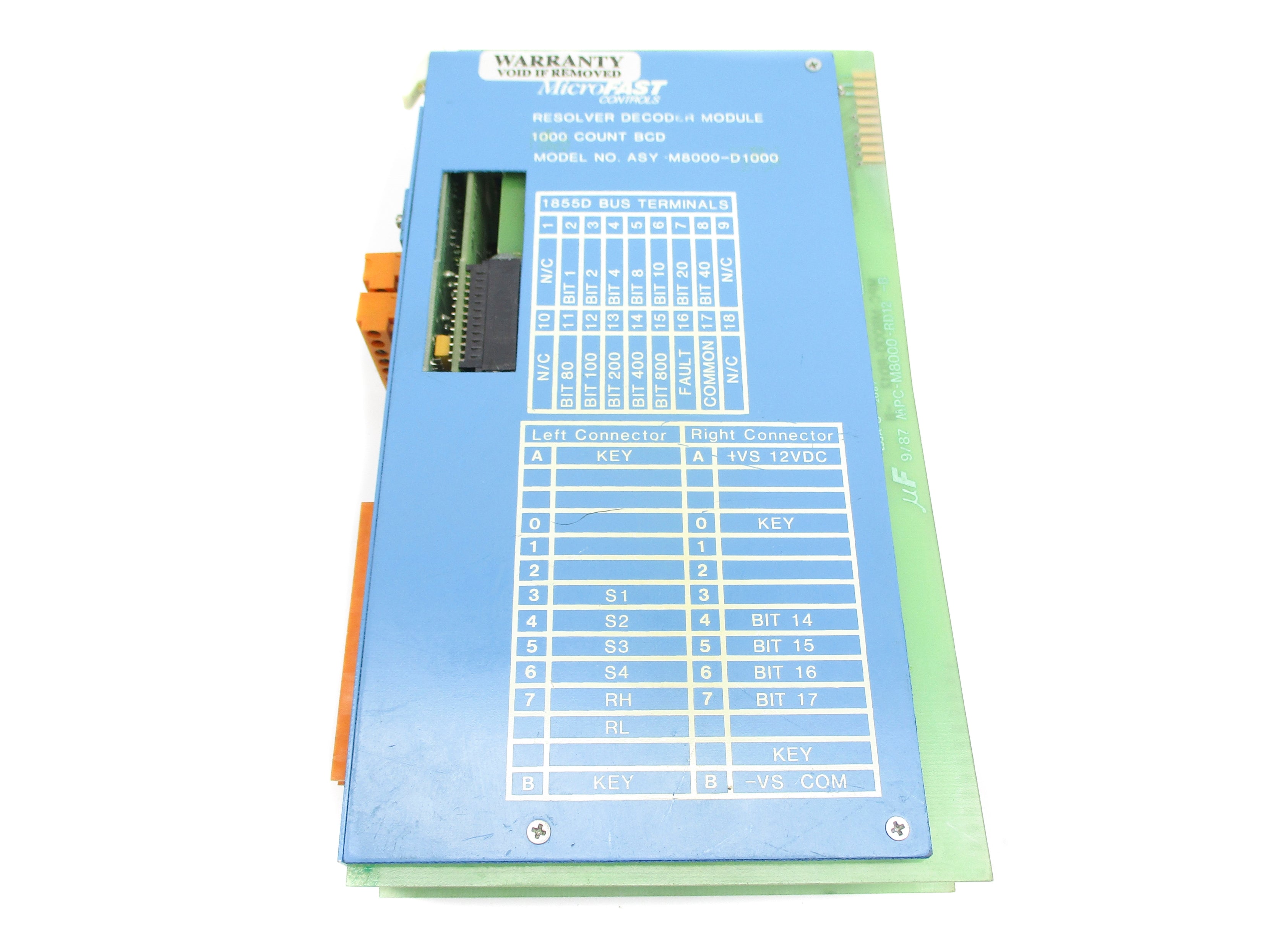 MIRCOFAST CONTROLS ASY-M8000-D360 UNMP