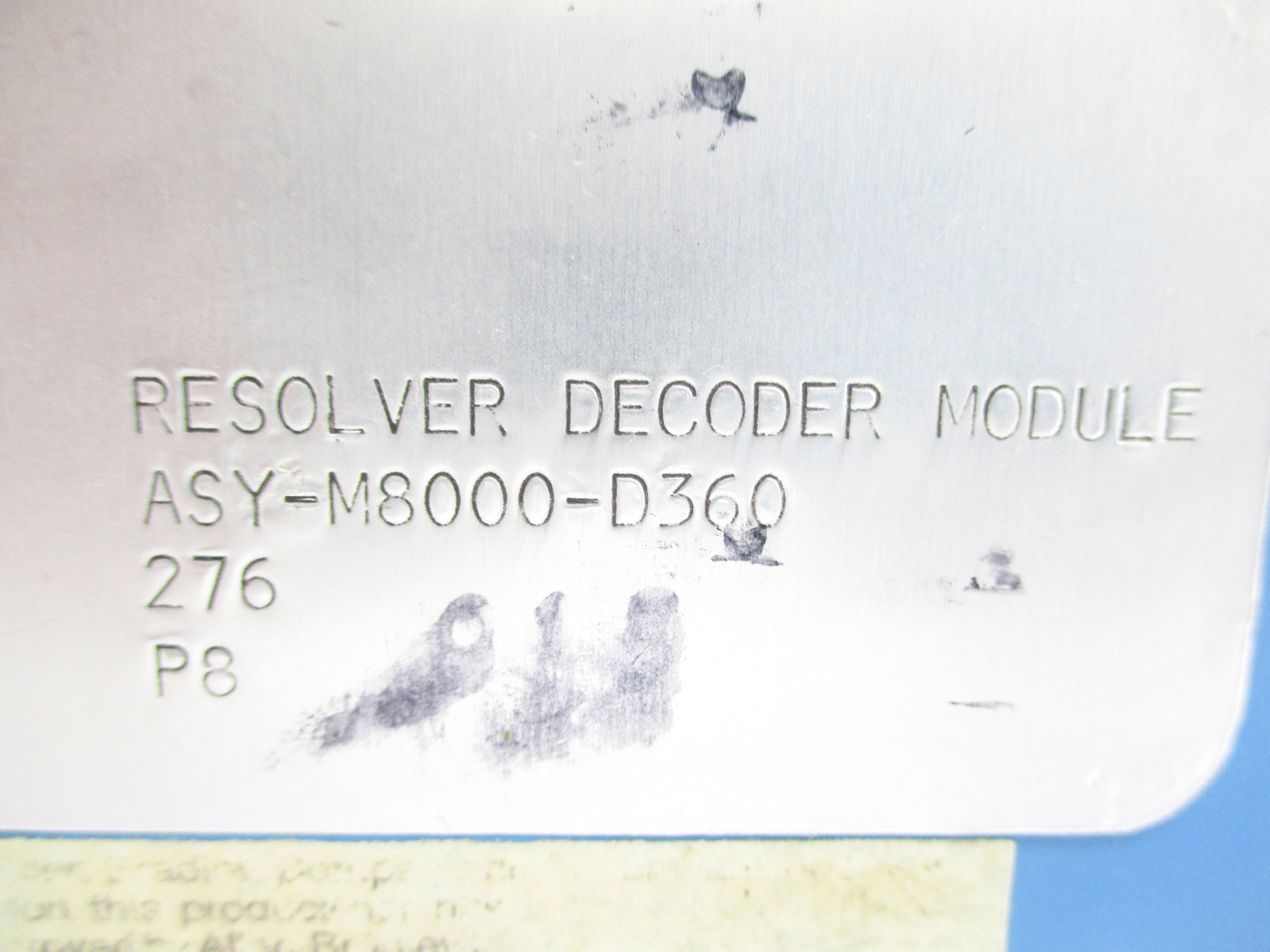 MIRCOFAST CONTROLS ASY-M8000-D360 UNMP