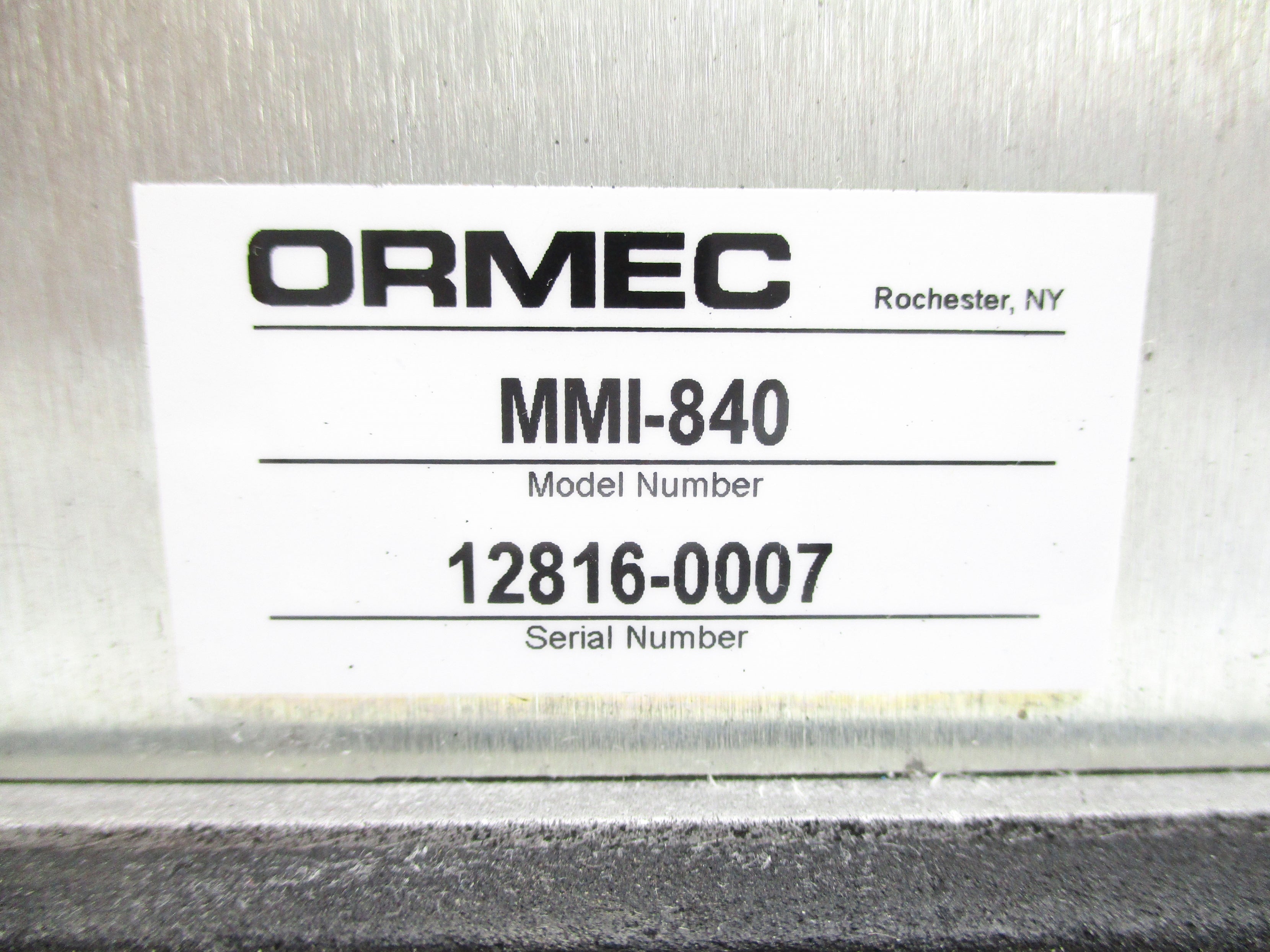 ORMEC MMI-840 NSNP