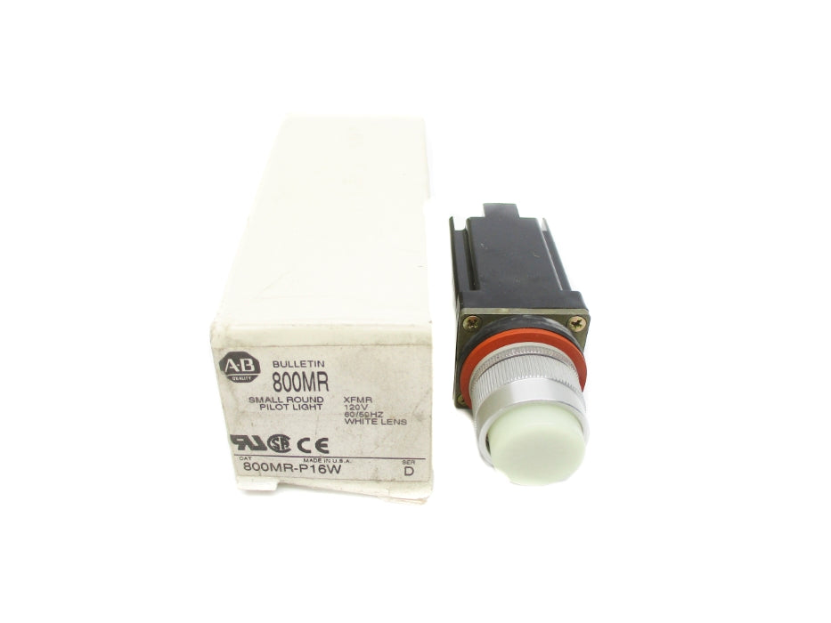 ALLEN BRADLEY 800MR-P16W SER. D 110/120V (WH) NSMP