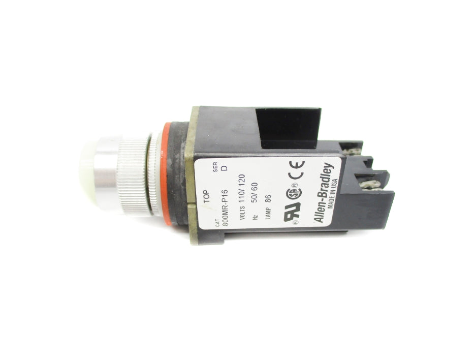 ALLEN BRADLEY 800MR-P16W SER. D 110/120V (WH) NSMP