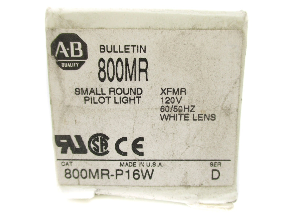 ALLEN BRADLEY 800MR-P16W SER. D 110/120V (WH) NSMP