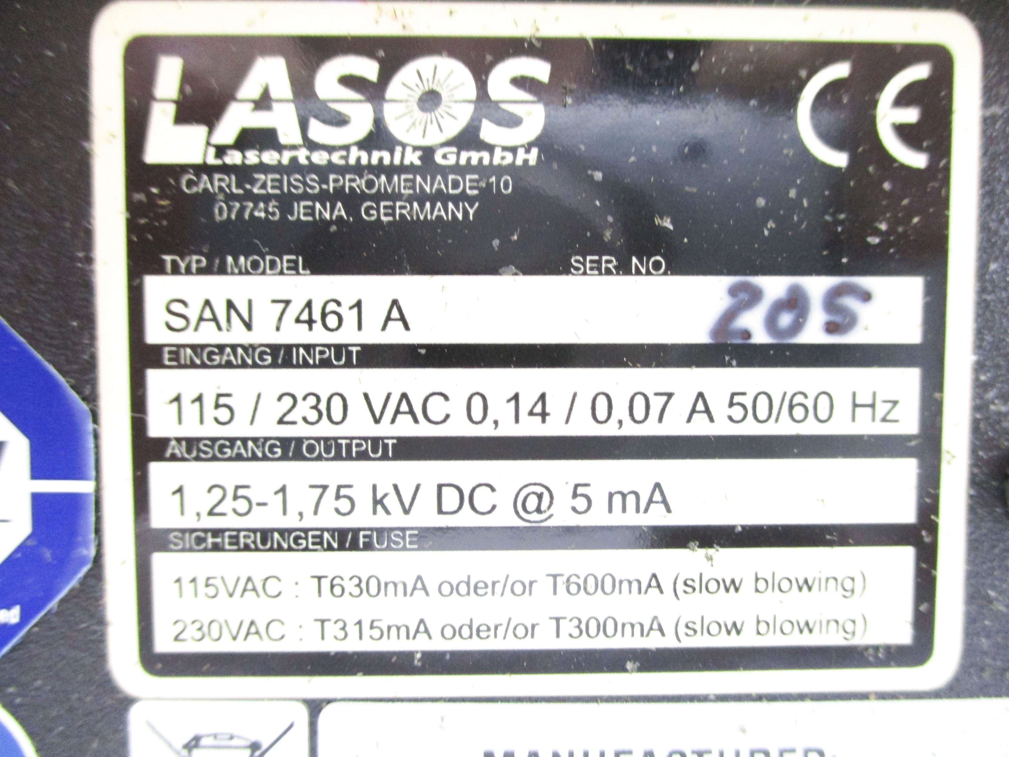 LASOS SAN7461A (NO KEY) NSNP