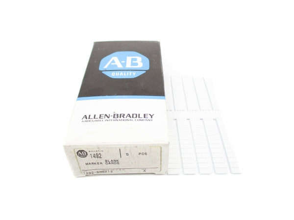 ALLEN BRADLEY 1492-SM6X12 SER. A (PKG OF 5) (BK/BL) NSMP