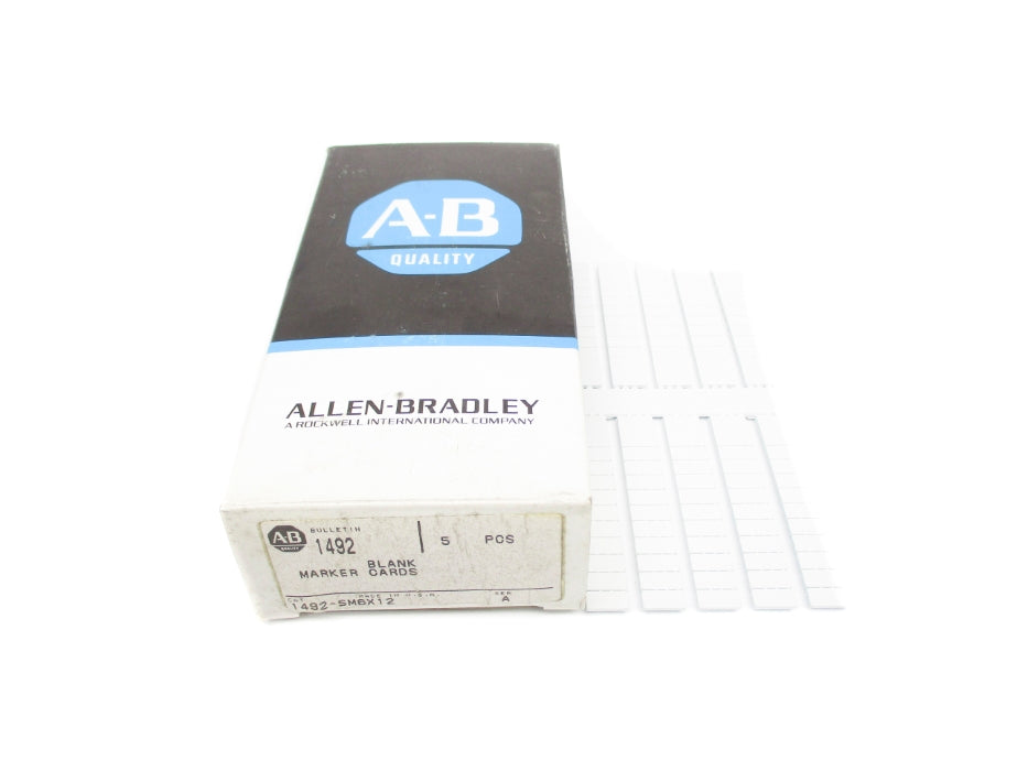 ALLEN BRADLEY 1492-SM6X12 SER. A (PKG OF 5) (BK/BL) NSMP