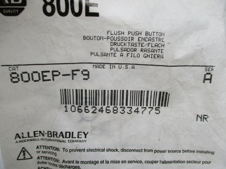 INDUSTRIAL SPARE PART 800EP-F9 SER. A NSMP