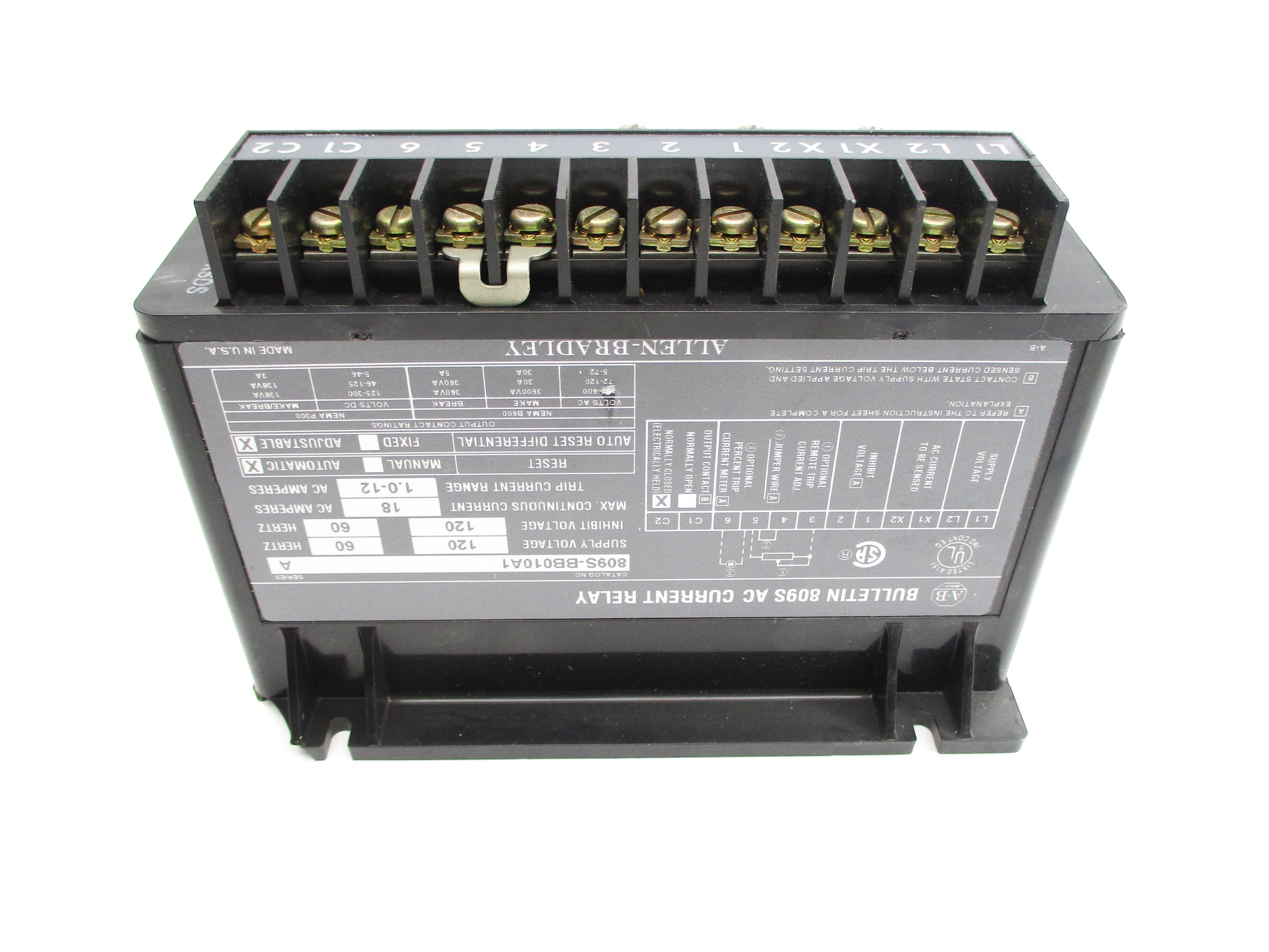 INDUSTRIAL SPARE PART 809S-BB010A1 SER. A 120V (AS PICTURED) NSNP