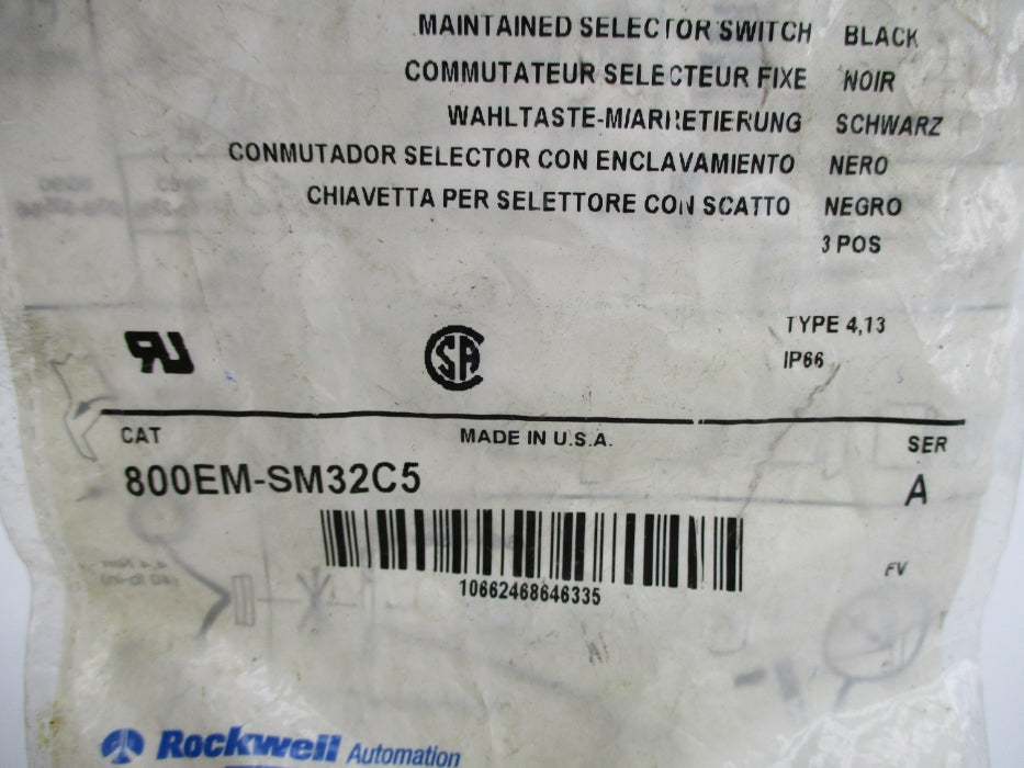 ALLEN BRADLEY 800EM-SM32C5 SER. A NSMP