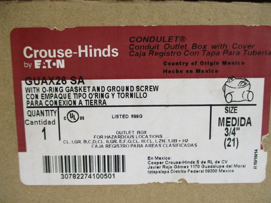 CROUSE-HINDS GUAX26SA NSFS