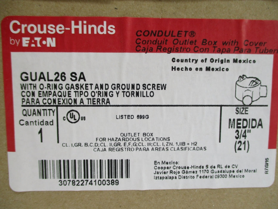 CROUSE-HINDS GUAL26SA NSFS