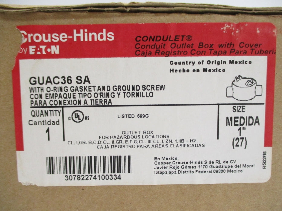 CROUSE-HINDS GUAC36SA NSFS