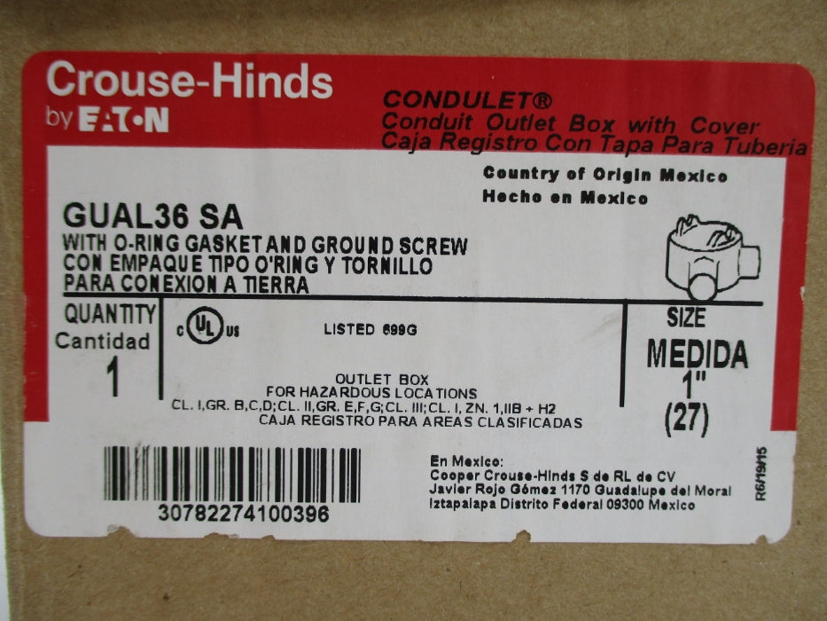 CROUSE-HINDS GUAL36SA NSFS