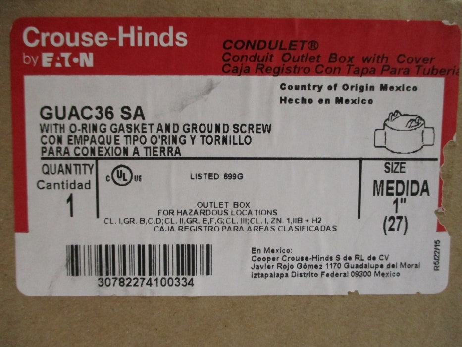 CROUSE-HINDS GUAC36SA NSMP