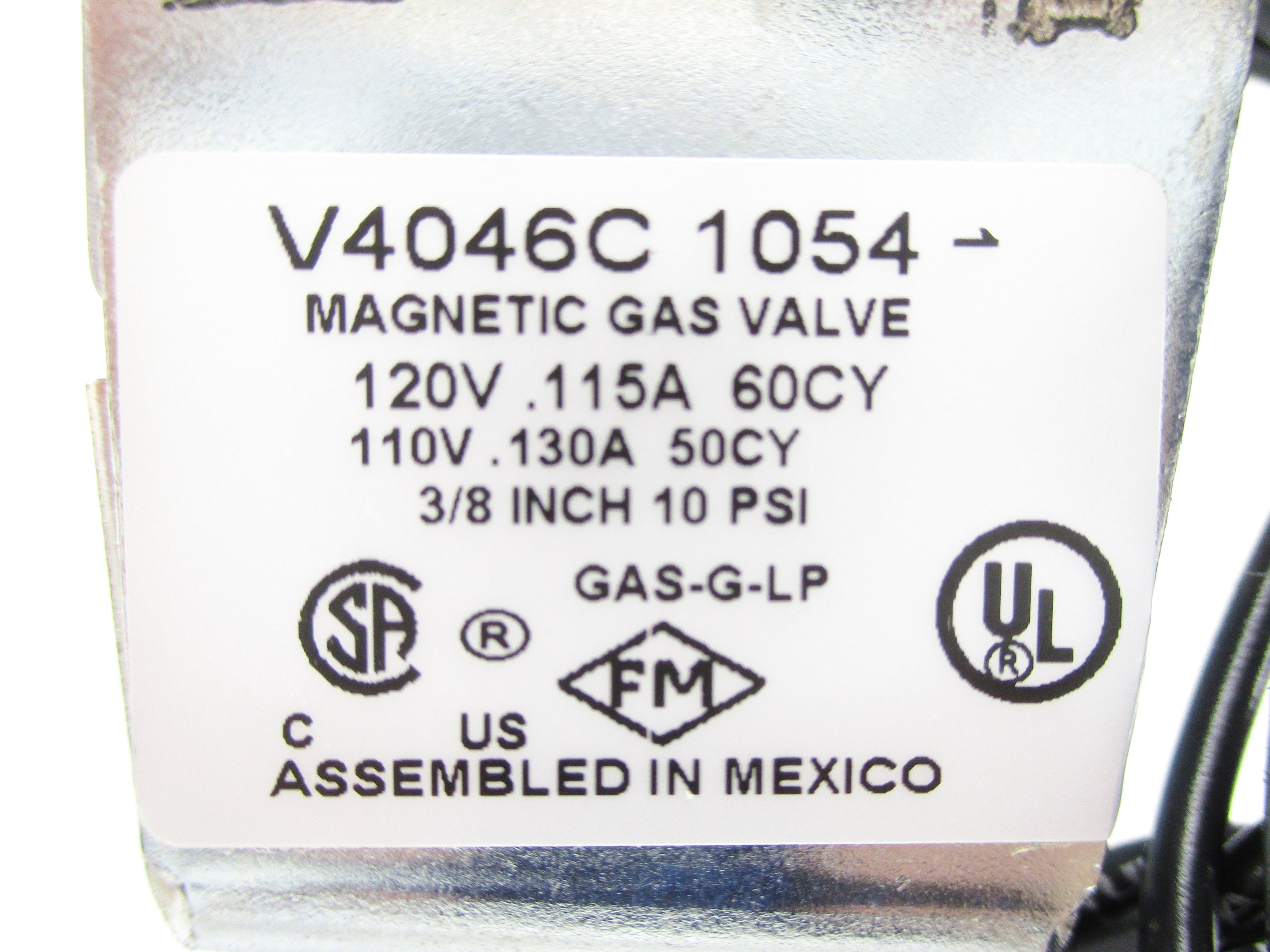 HONEYWELL V4046C1054 10PSI 120V NSNP