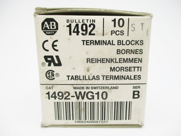 ALLEN BRADLEY 1492-WG10 SER. B (PKG OF 10) (WH) NSMP