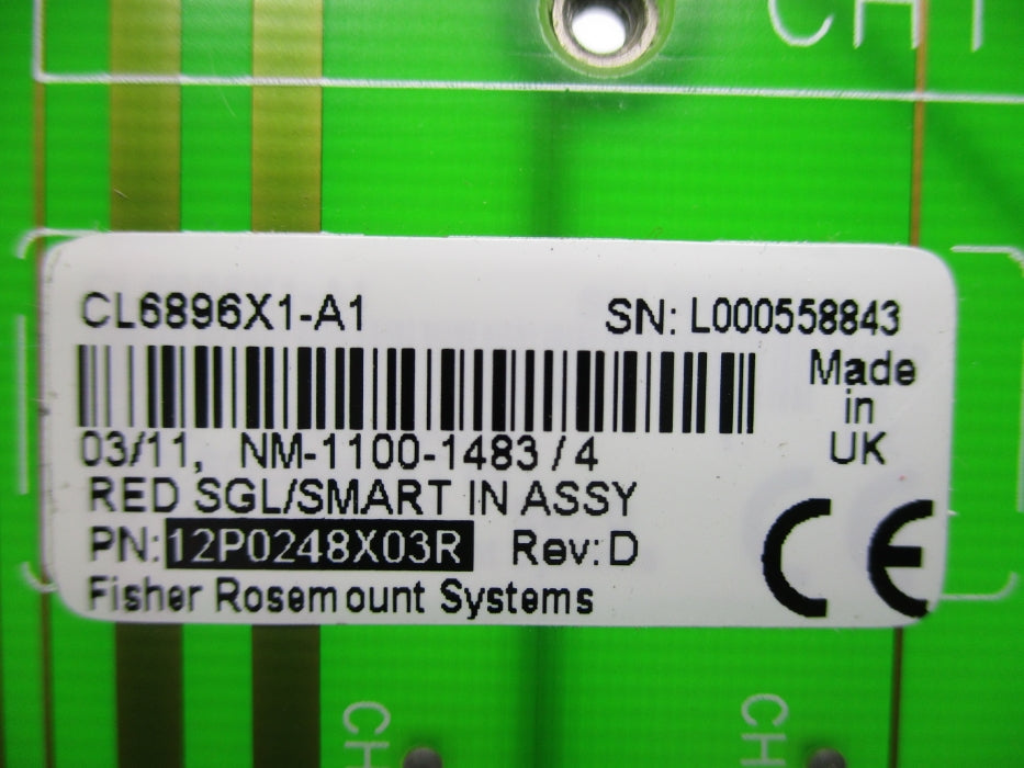 FISHER ROSEMOUNT CL6896X1-A1 12P0248X03R REV. D NUPI
