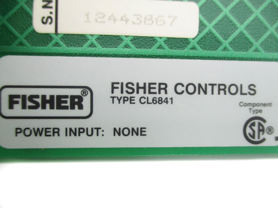 FISHER CONTROLS CL6841X1-A2 41B9144X032-11 REV. F NUPI