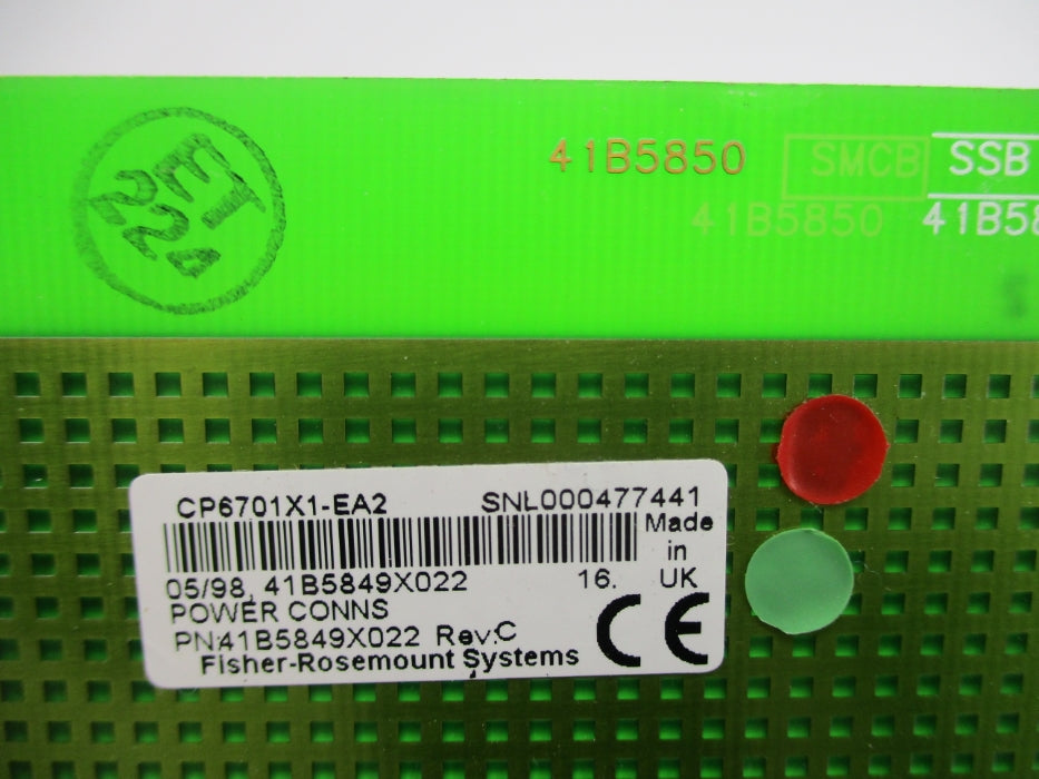 FISHER ROSEMOUNT CP6701X1-EA2 41B5849X022 REV. C  NUPI