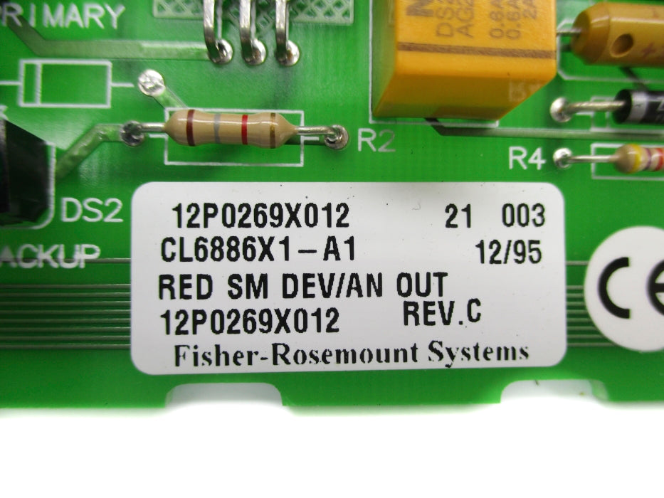 FISHER ROSEMOUNT CL6886X1-A1 12P0269X012 REV. C NUPI