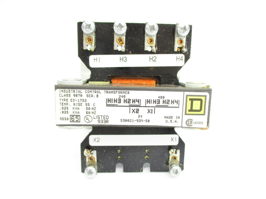 SQUARE D 9070EO17D2 SER. B .025KVA NSMP
