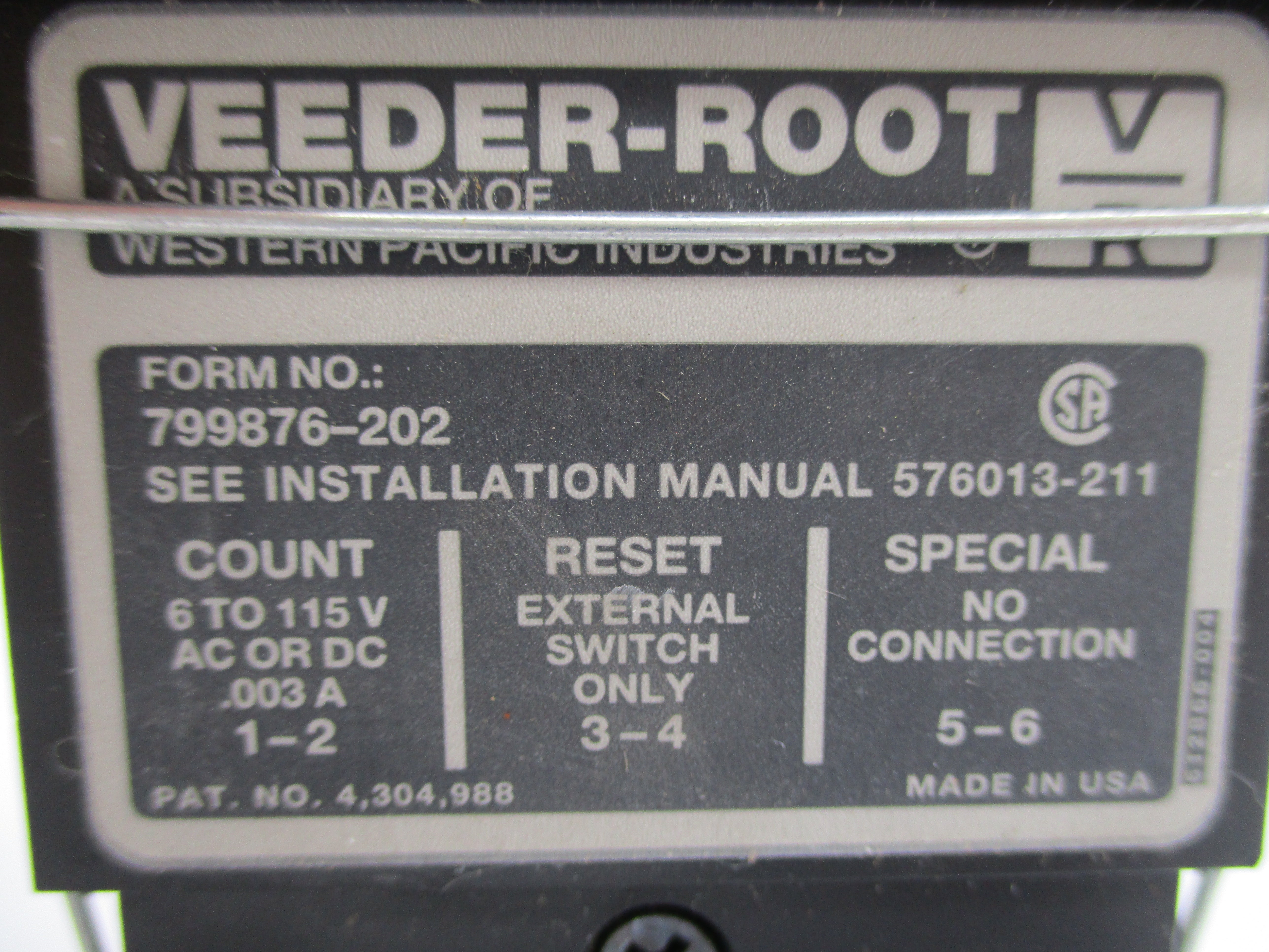 VEEDER-ROOT 799876-202 NSNP