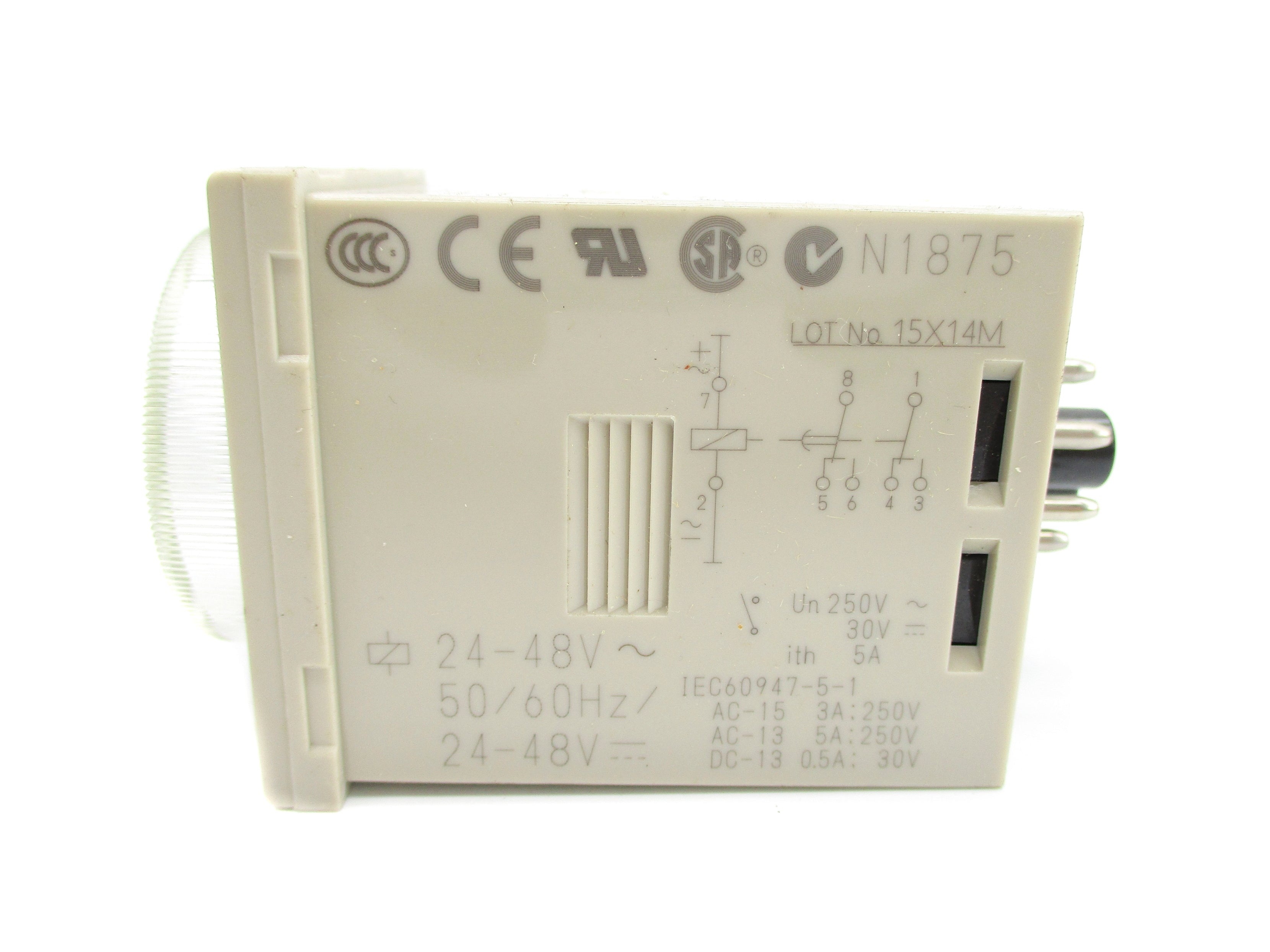 OMRON H3CR-A8E 24-48VAC/DC 0-12MIN NSNP