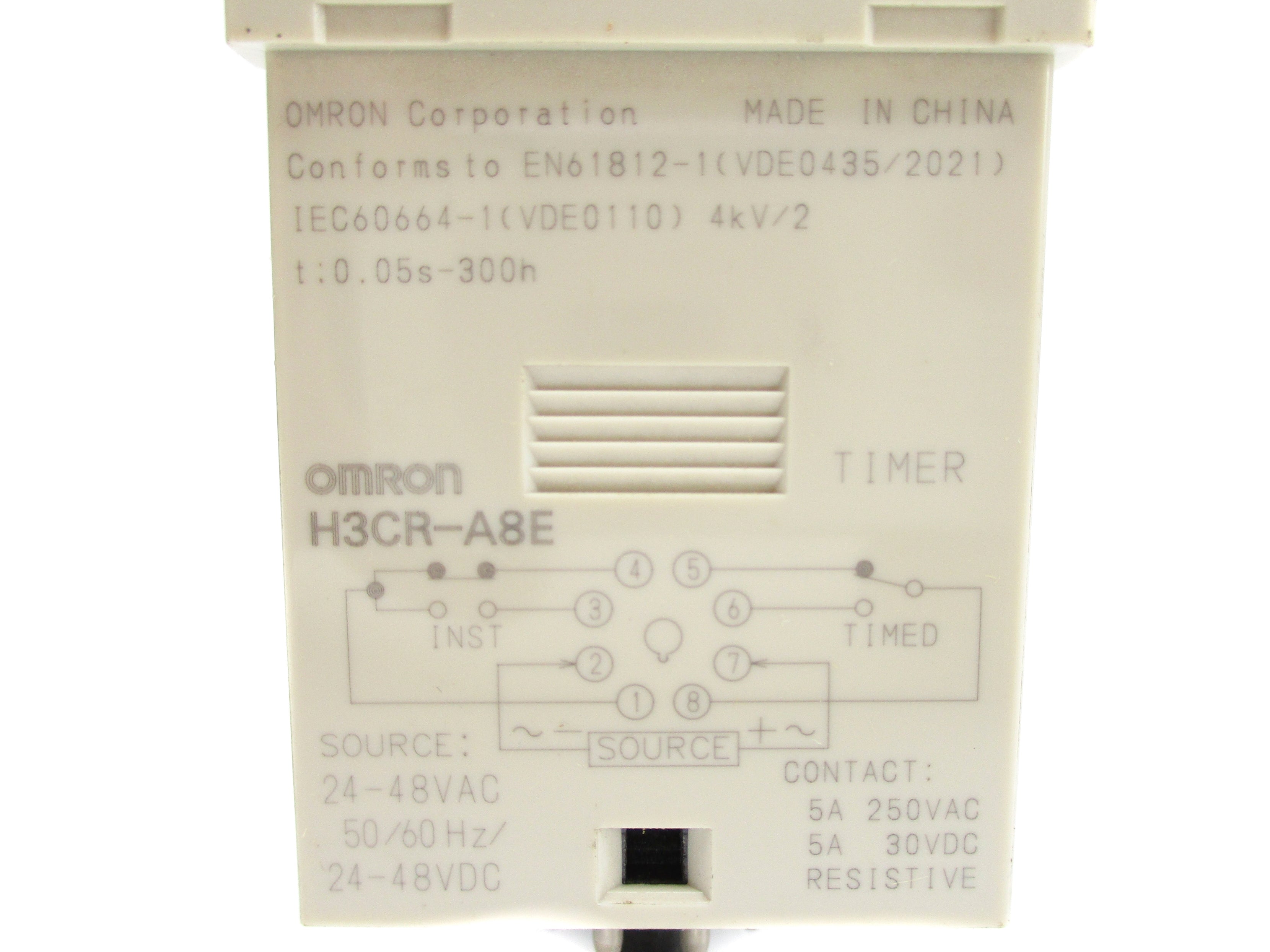 OMRON H3CR-A8E 24-48VAC/DC 0-12MIN NSNP