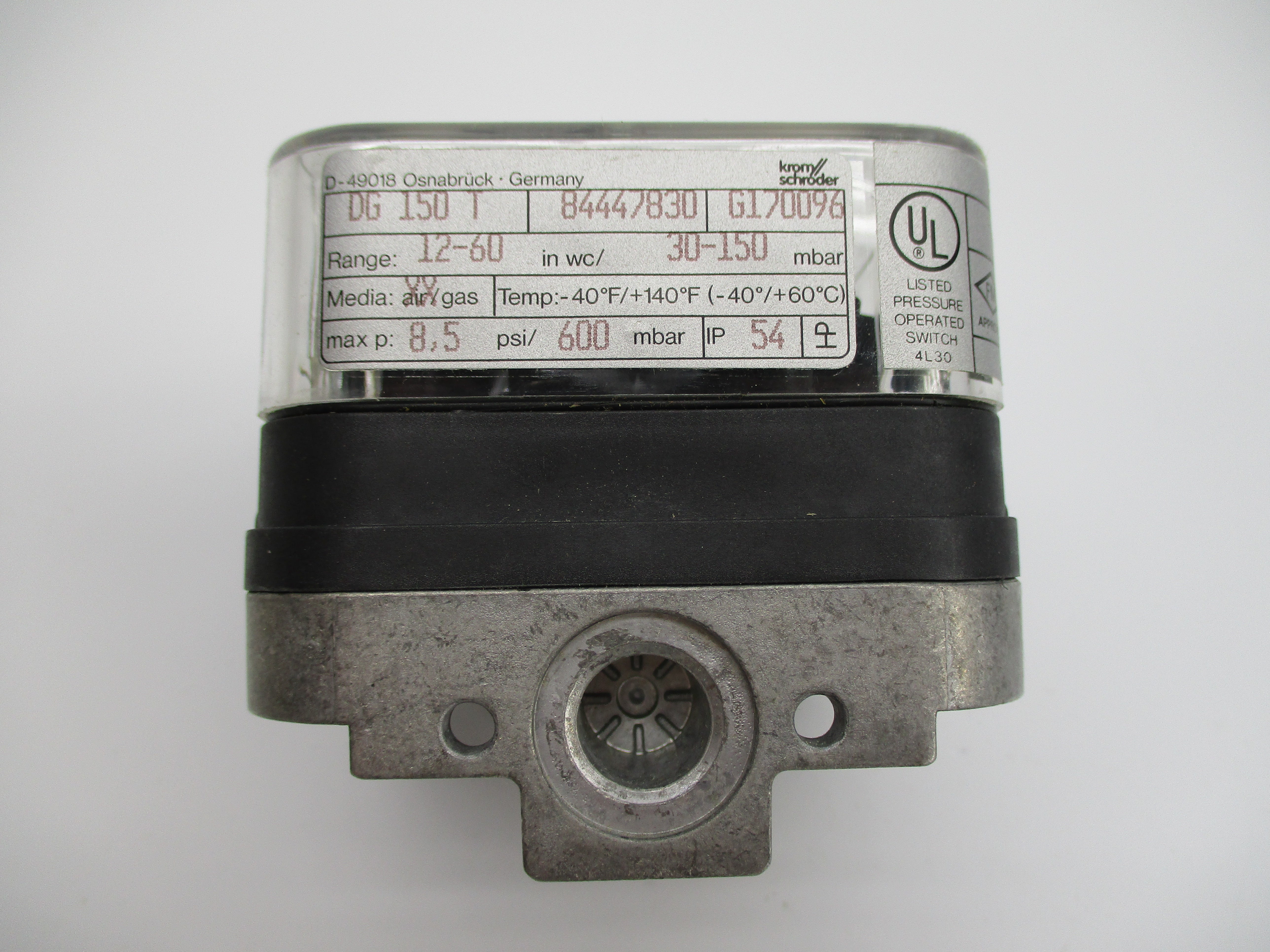 KROM SCHRODER DG150T 84447830 8.5PSI NSMP
