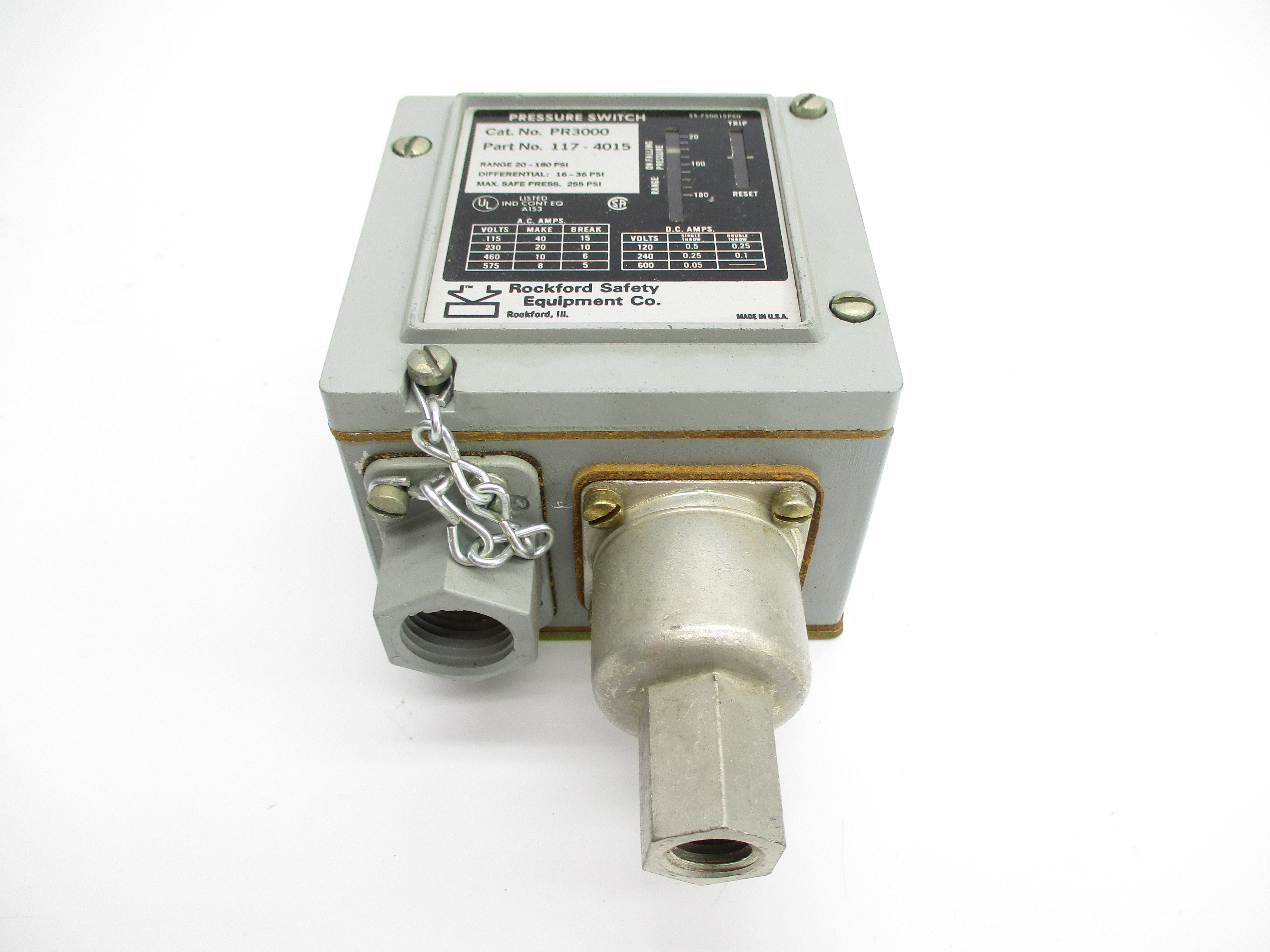 ROCKFORD SAFETY PR3000 117-4015 255PSI UNMP