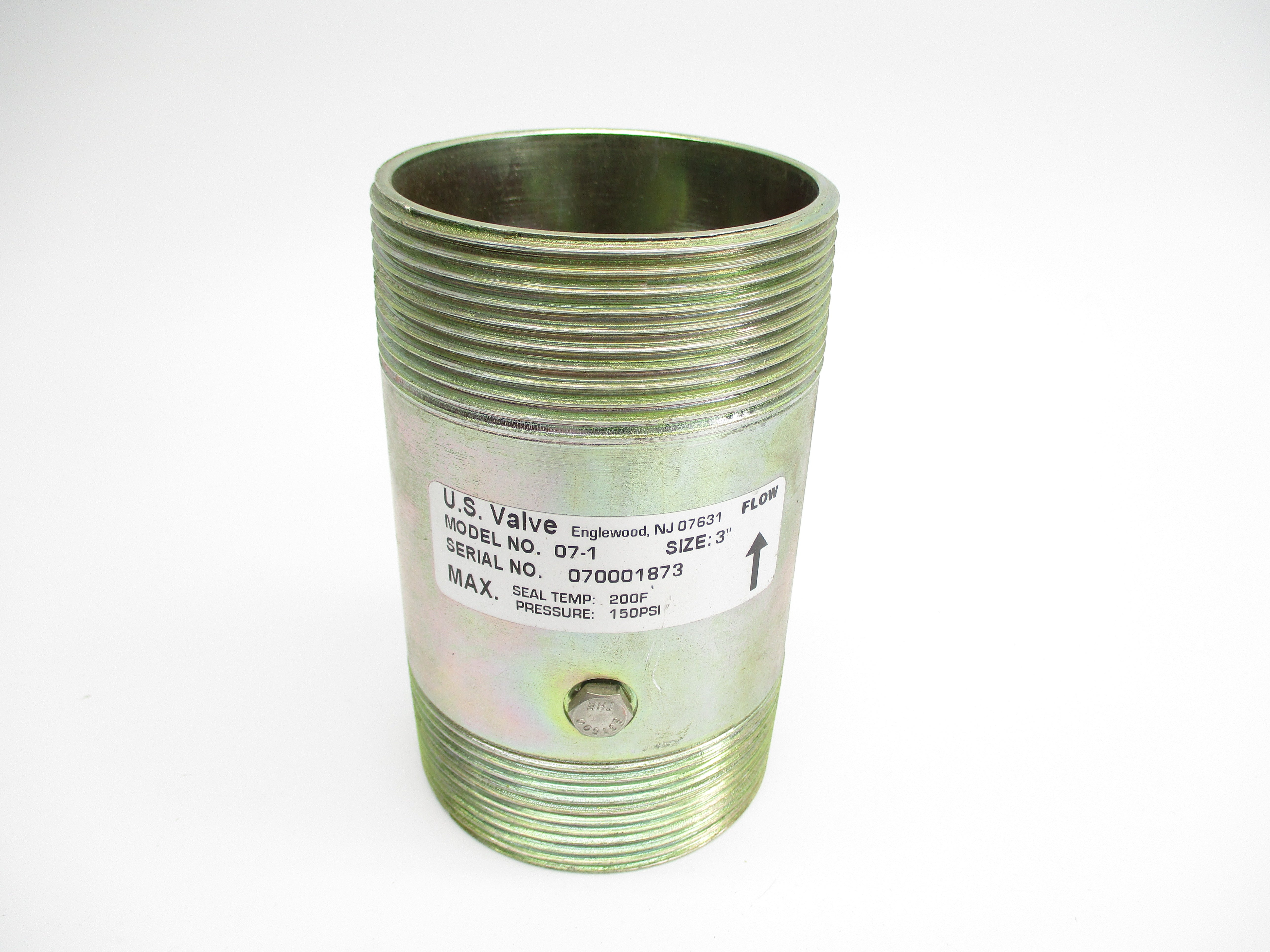 U.S. VALVE 07-1 150PSI 3"  NSNP
