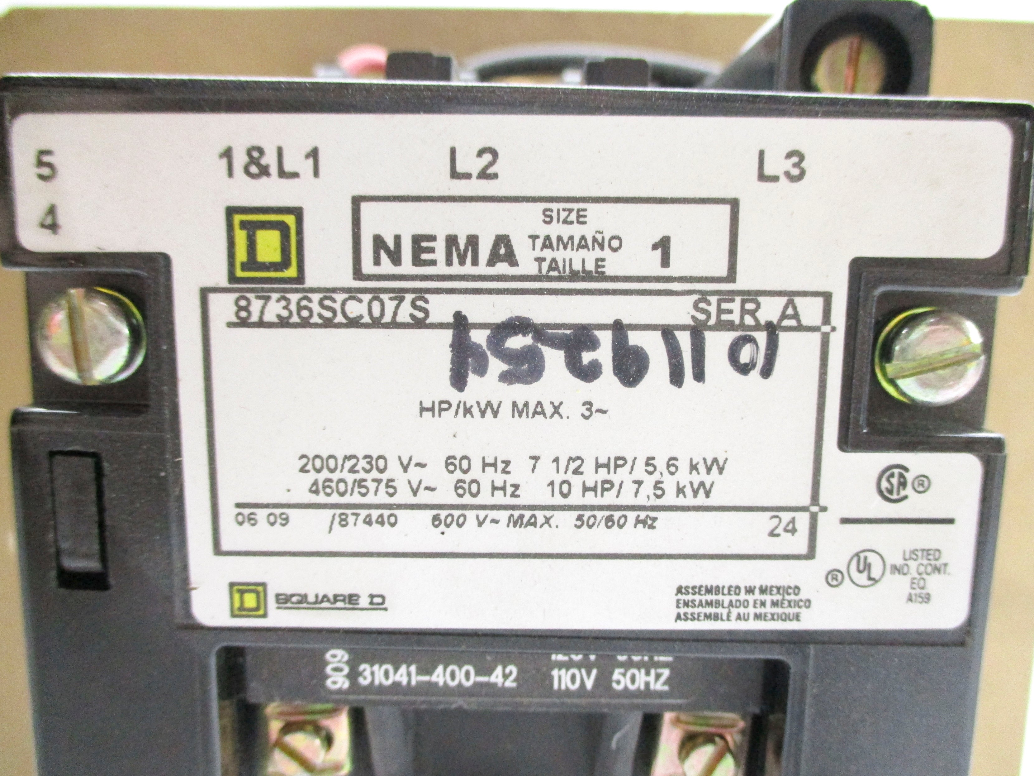 SQUARE D 8736SCO7SV02 SER. A (AS PICTURED) NSNP