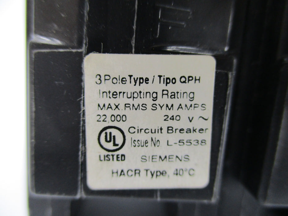SIEMENS Q320H 20A 240V NSNP