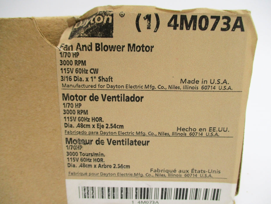 DAYTON 4M073A NSMP
