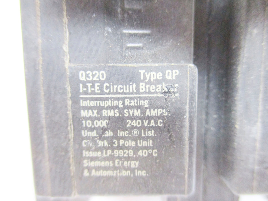 SIEMENS Q320 20A 240VAC UNMP