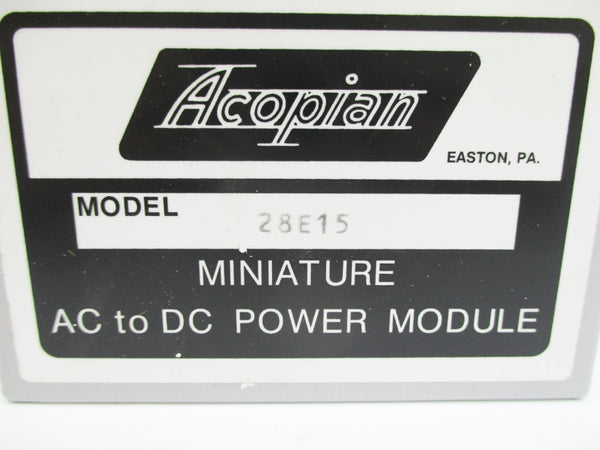ACOPIAN 28E15 NSNP