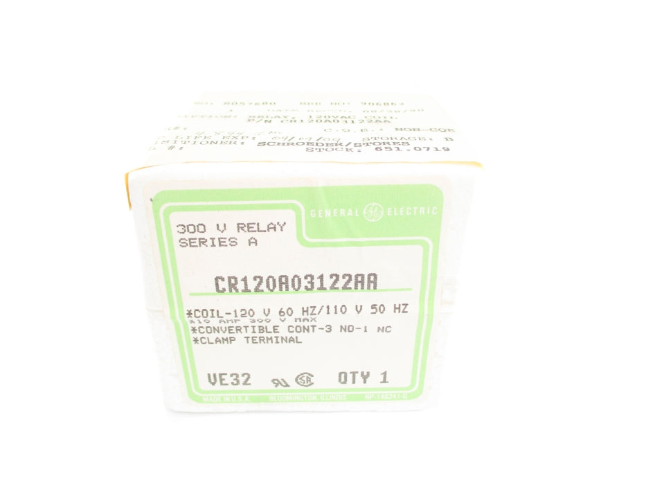 GENERAL ELECTRIC CR120A03122AA SER. A 300V 10A NSFS