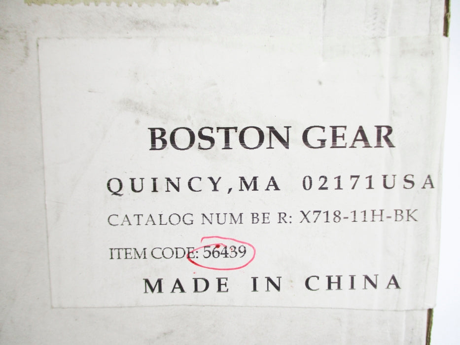 BOSTON GEAR X718-11H-BK NSFS