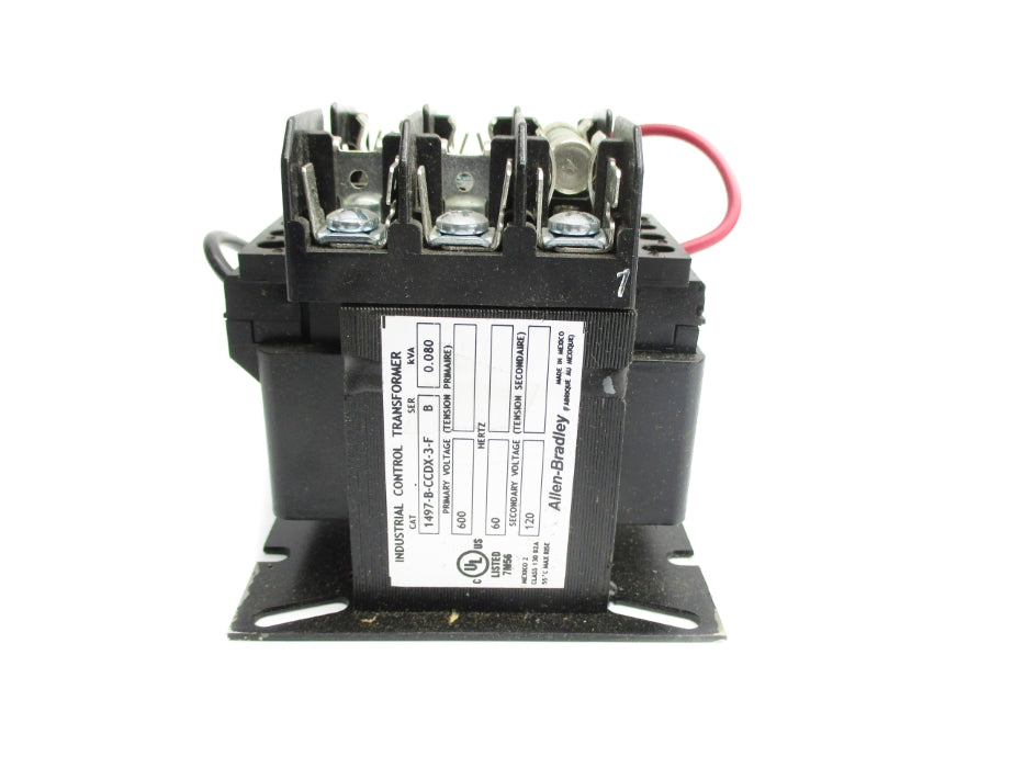 ALLEN BRADLEY 1497-B-CCDX-3-F SER. B 0.080KVA (AS PICTURED) NSNP