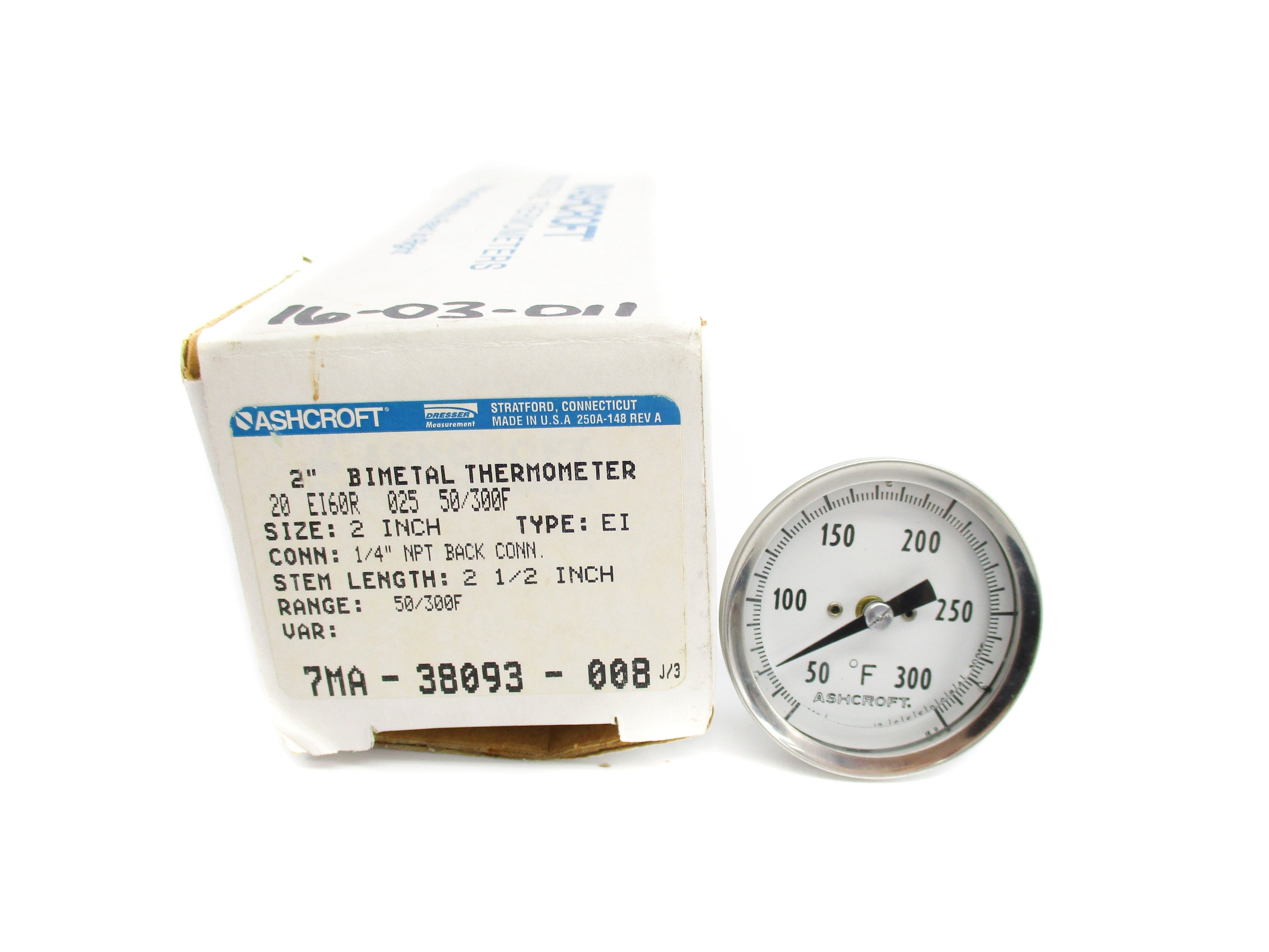 ASHCROFT 20EI60R02550/300F NSMP