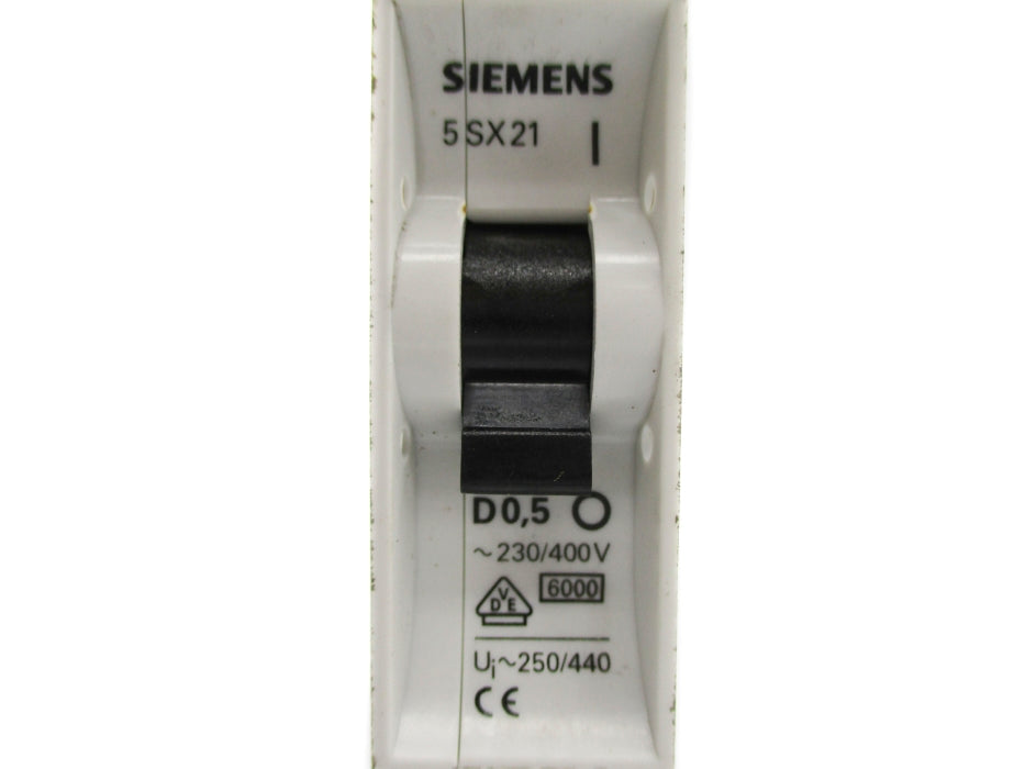 SIEMENS 5SX21-D0.5 230/400V 0.5A (AS PICTURED) NSNP