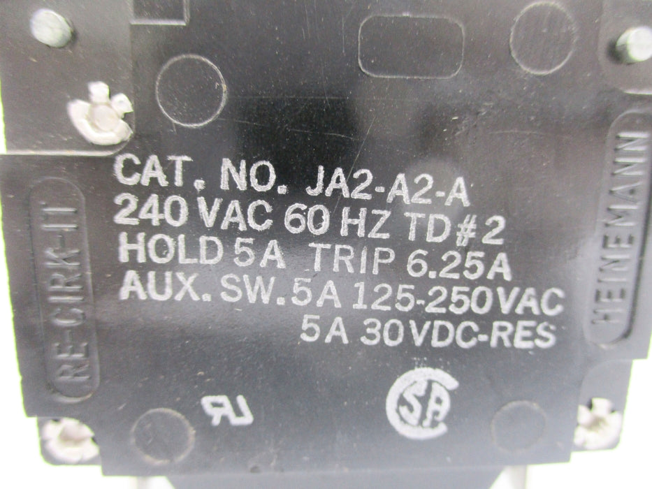 HEINEMANN JA2-A2-A 5A 240VAC UNMP