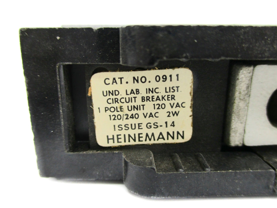 HEINEMANN 0911 20A 120/240VAC UNMP