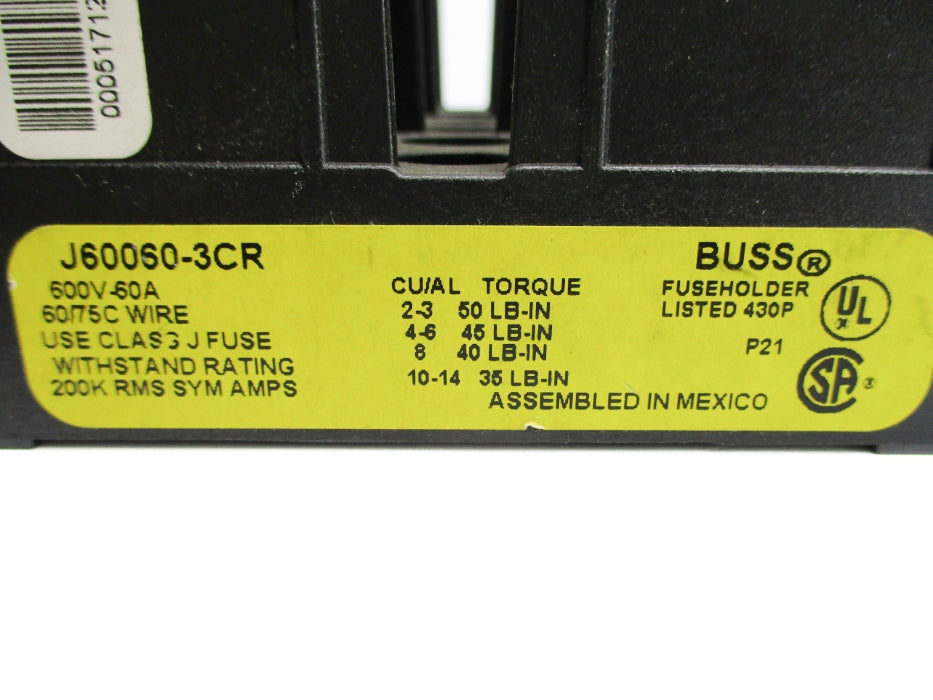 BUSSMANN J60060-3CR UNMP