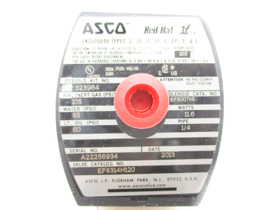 ASCO EF8314H120 105PSI 24VDC NSMP