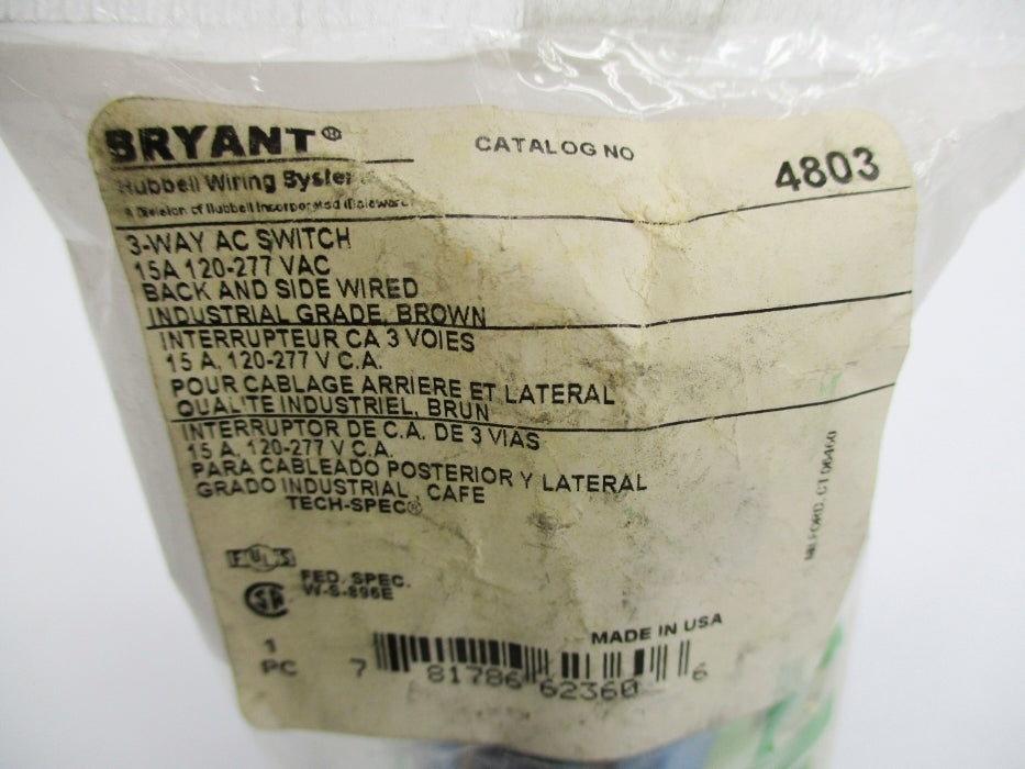 BRYANT 4803 120-277VAC 15A NSMP